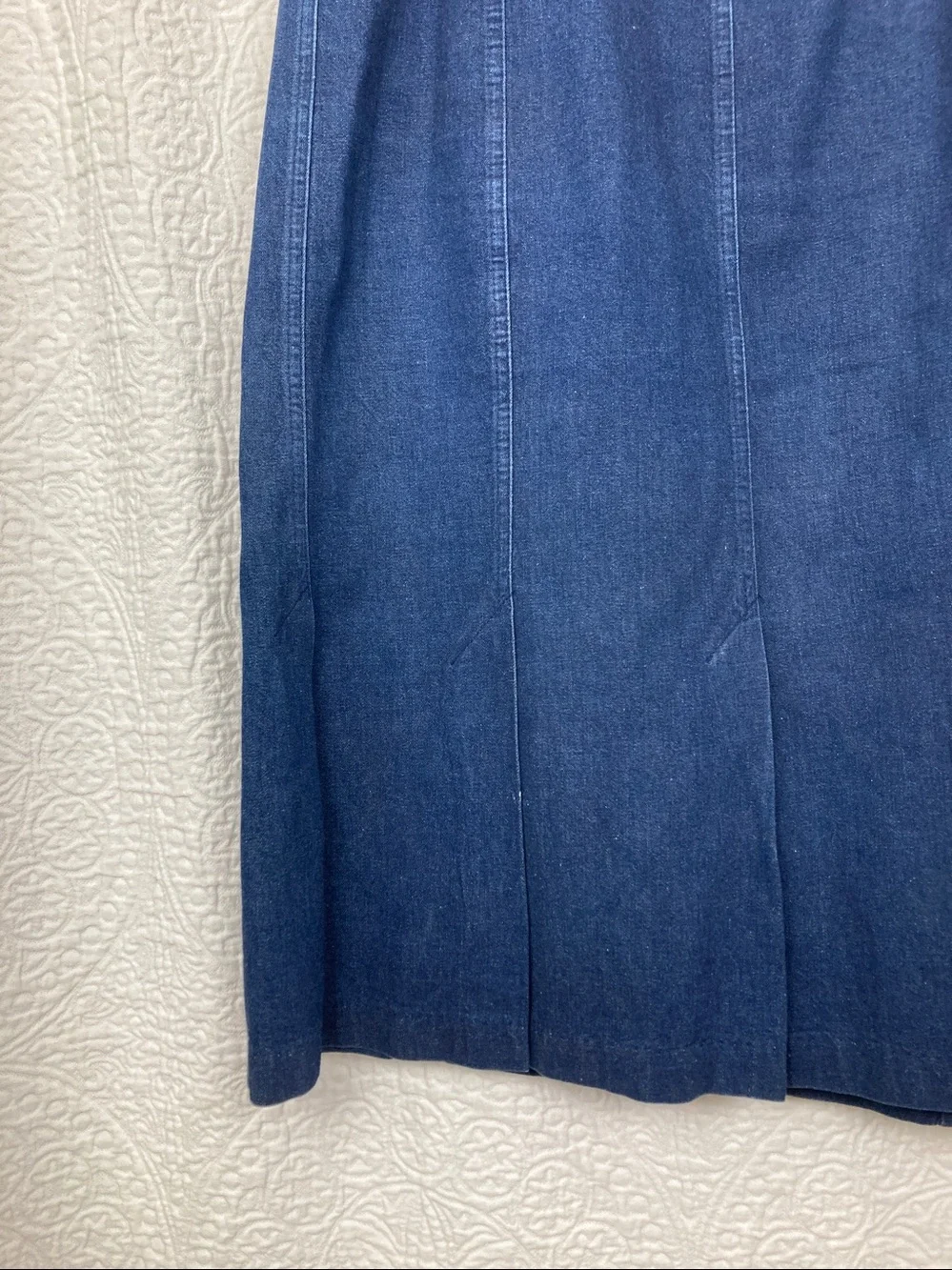 VTG Cherokee Women’s Pleated Denim Skirt sz 12 USA